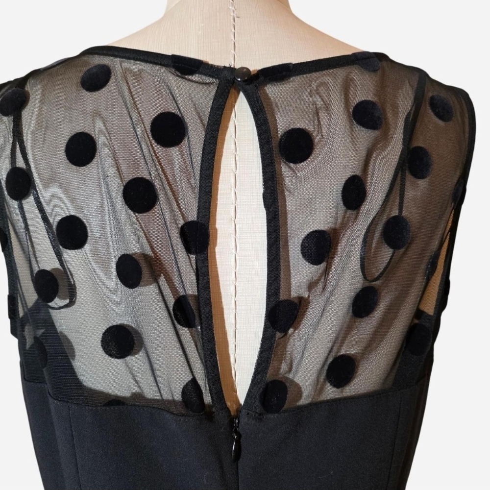 *NWT* LC Lauren Conrad Black Sheath Mini Dress Crew Neck Sleeveless. Sz 12 - Picture 4 of 7
